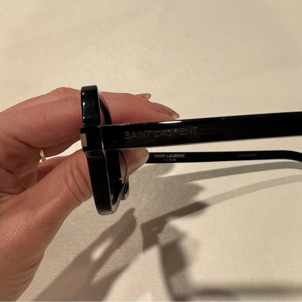 Saint Laurent Square-Frame Acetate Sunglasses Black SL 332 001 Unisex